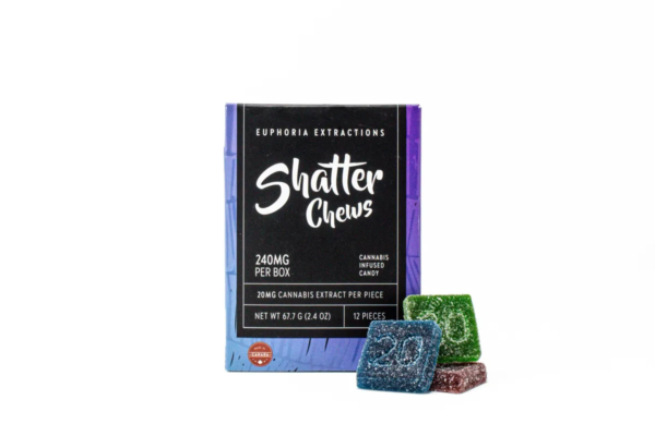 Euphoria Extracts Shatter Chews 600mg Indica