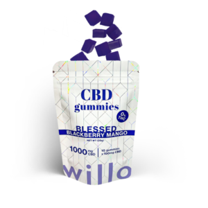 Willo 1000mg CBD Blackberry Mango Gummies