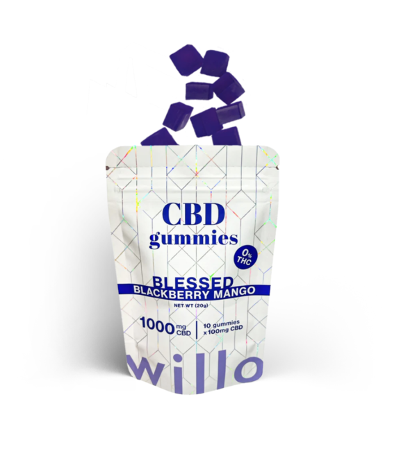 Willo 1000mg CBD Blackberry Mango Gummies