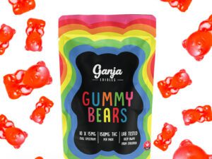 Ganja Bear Sour Gummies 150mg THC
